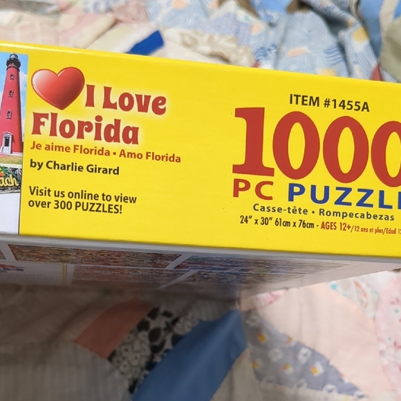 White Mountain I Love Florida Puzzle - Colorful Jigsaw - Picture 2 of 4